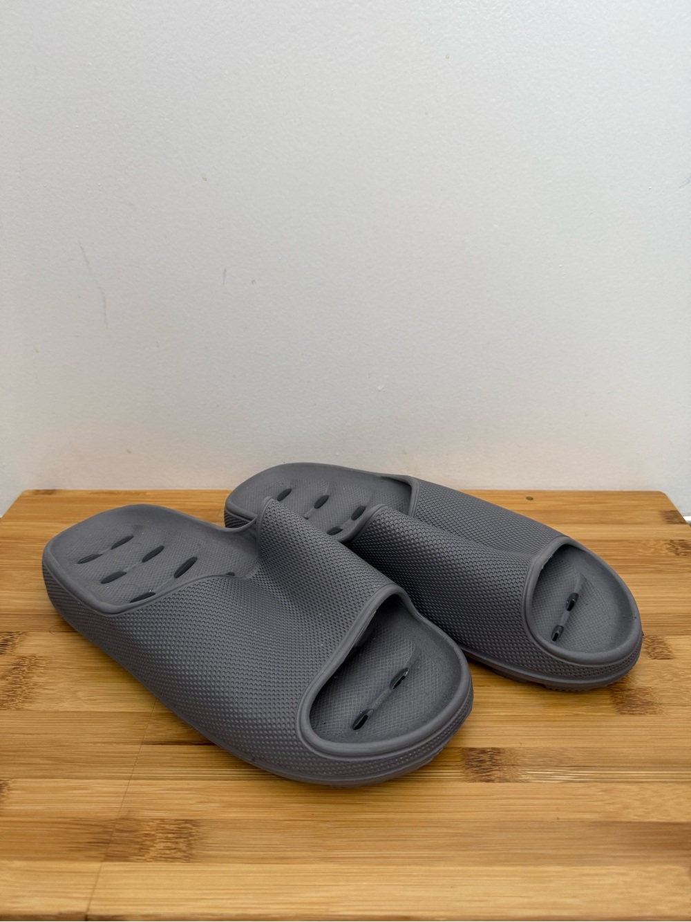 Minimalist Grey Slide Clogs Shower Sandals